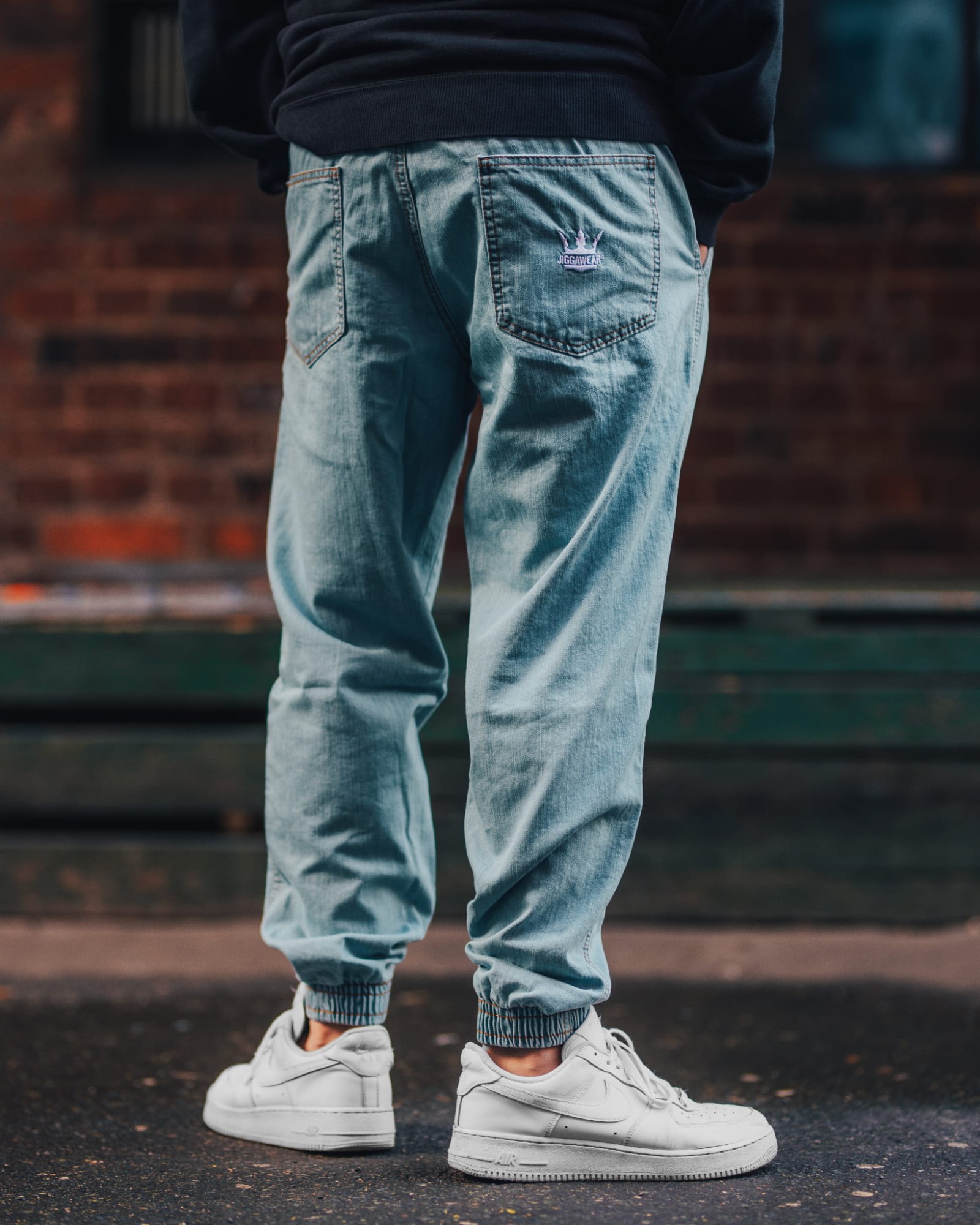   SPODNIE JEANSOWE JOGGER JIGGA JEANS   JASNY BLUE